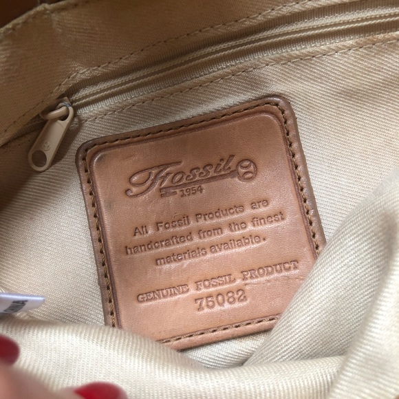 Vintage Genuine Fossil Straw Shoulder Bag pristine - Picture 6 of 8